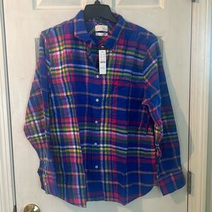 J Crew Women’s Classic Fit Flannel Shirt